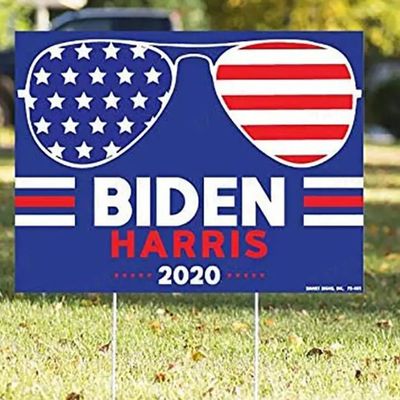 Political Coroplast Yard Signs 18x24 Corrugated Plastic For Election Campaign
