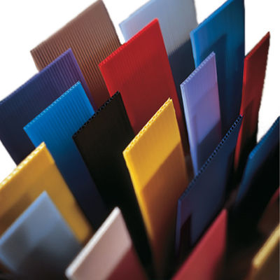 Colorful Corflute Plastic Sheets 4mm Corrugated Plastic Board