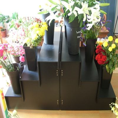 Lightweight Floral Display Stand PP Corrugated Coroplast Flower Bouquet Display Stand