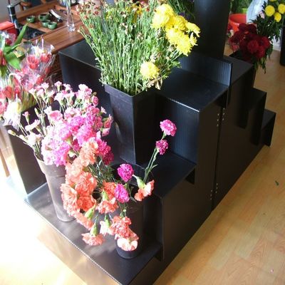 Rigid Coroplast Flower Display Stand Artificial Flower Display Stands Waterproof
