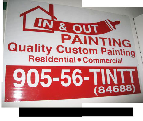 PP 2mm 3mm 4mm Corflute Sign Outside Corrugated Plastic Campaign Signs