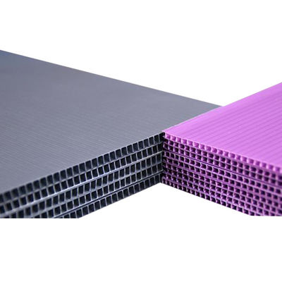 6mm 8mm White Coroplast Sheet Corona Treatment Corrugated PP Board