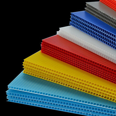 6mm 8mm White Coroplast Sheet Corona Treatment Corrugated PP Board
