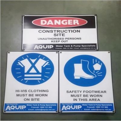 Warning Corflute Plastic Signs Corona Corflute Construction Signs