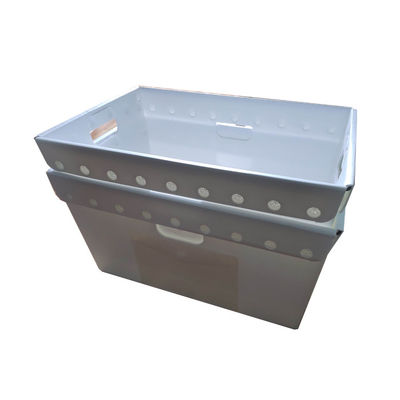 Non Toxic PP Corrugated Mail Tote Bins Waterproof Recyclable