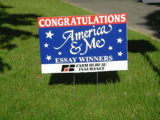Alphabet 4mm 5mm Corrugated Plastic Yard Sign Corrugated Plastic Happy Birthday Sign