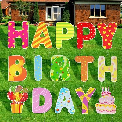 Corflute Yard Card 4mm Corrugated Plastic Birthday Yard Signs
