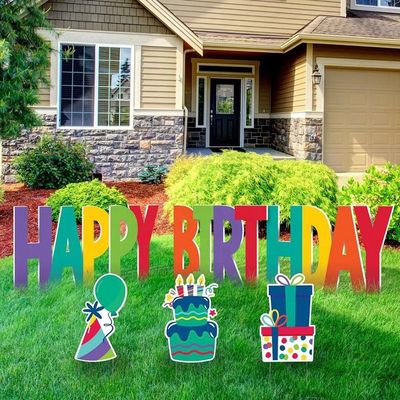 Corflute Yard Card 4mm Corrugated Plastic Birthday Yard Signs