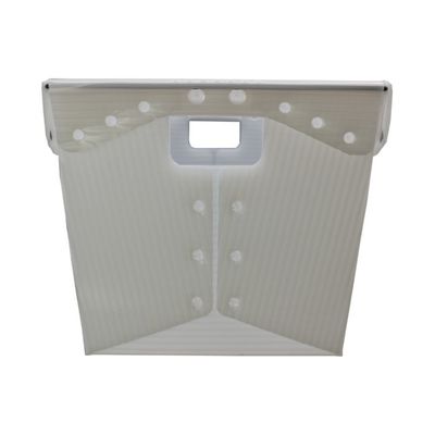 Turnover Corrugated Postal Tote White USPS Shipping Plastic Totes