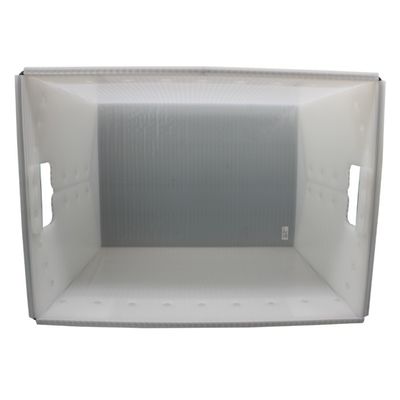 Turnover Corrugated Postal Tote White USPS Shipping Plastic Totes
