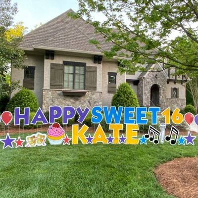 4mm Corrugated Plastic Letter Yard Signs Polypropylene Die Cut Coroplast