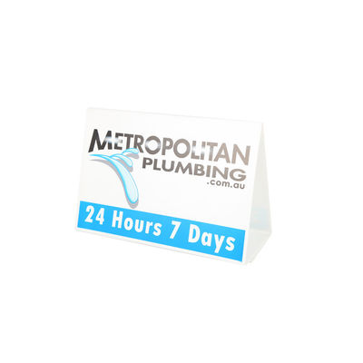 Rigid Customized PP Roster Sign Corplast Signs Shopping Mall Name Card