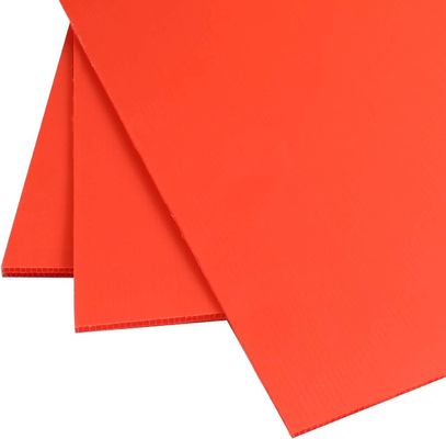 Polypropylene Corrugated Plastic Sheet Corflute Board Customized Durable