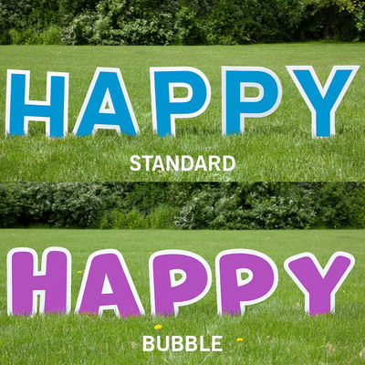 PP Corrugated Plastic Yard Card Corflute Signs Recyclable Foldable Customized