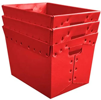 Customized Foldable Waterproof Lightweight PP Mail Tote Corrugated Plastic Box