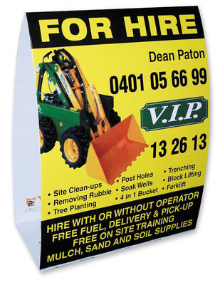 PP Corflute Roster Sign Corrugated Plastic Sign Customized Foldable