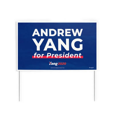PP Corrugated Plastic Yard Corflute Sign Recyclable Customized Lightweight