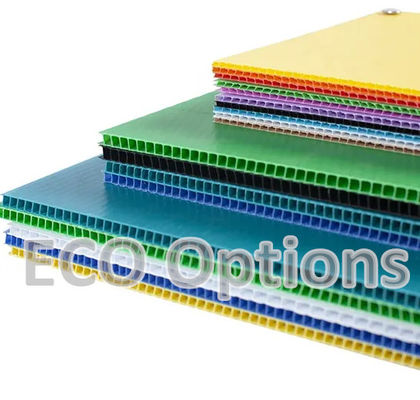Recycling PP Corrugated Plastic Sheet Corflute Board Customized Protective ECO