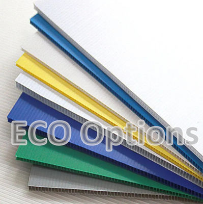 Recycling PP Corrugated Plastic Sheet Corflute Board Customized Protective ECO