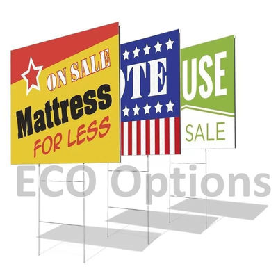 Customized Durable PP Corrugated Plastic Yard Sign Recyclable Eco Friendly